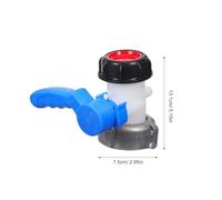 Générique Vanne à Disque DN50 en Aluminium 75 mm pour Conteneur IBC 1000L - Adaptateur de Vidange Robuste Robinet à Bille Étanche Raccord pour Réservoir d'Eau Industriel et Jardinage