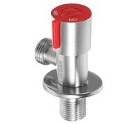 Générique Vanne D'arrêt D'angle en Acier Inoxydable sans Plomb, Facile à Installer Utiliser, Corps Monobloc, pour Évier Cuisine et Irrigation de Jardin