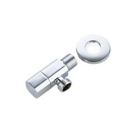 Générique Vanne de commutation vanne d'angle en laiton massif G1/2, Chrome/noir/or/or Rose/or brossé for salle bains(Chrome-1)