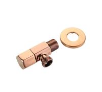 Générique Vanne de commutation vanne d'angle en laiton massif G1/2, Chrome/noir/or/or Rose/or brossé for salle bains(Rose-Gold-1)