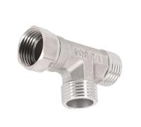 Générique Vanne de dérivation 3 Voies Type T, Adaptateur en for Tuyau G1/2 | Convertisseur de canalisation for raccordement de bidet, douche et toilettes