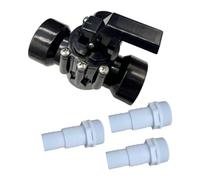 Générique Vanne de Dérivation à 3 Voies pour Piscines, Robuste et Professionnelle, Adaptateur 32 Mm, Vanne de Remplacement 1 1/2 Pouce pour Piscines et Jardins, Diamètre 47mm