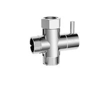 Générique Vanne de dérivation pomme douche G1/2 ", bras en laiton massif, vanne for à main et pulvérisation fixe 20mm(Water valve-A1)