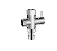 Générique Vanne de dérivation pomme douche G1/2 ", bras en laiton massif, vanne for à main et pulvérisation fixe 20mm(Water valve-A2)