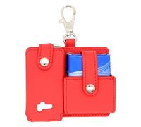 Générique Vape Case, PU Leather Carrying Organizer, 3.94x3.35x1.18 inches, Compact Storage Pouch with Carabiner Clip, Scratch-Resistant, Ideal for Daily Commute, Trips, Urban Use, Adults