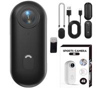 Générique Varnock Action Camera, 2025 New Upgrade Varnock 4k Body Camera, 120° Wide-Angle 100ft Waterproof Wearable, for Cycling, Travel (4k Black 64G,Simple)