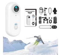 Générique Varnock Action Camera, 2025 New Varnock Action Snap Camera, Handsfree Mini, Wearable Magnetic Waterproof, for Working, Cycling, Travel, Diving (White,1080P,32G)