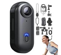 Générique Varnock Action Camera, 2025 New Varnock HD Action Camera, Waterproof Mini Body Cameras, with Memory Card for Working, Cycling, Travel, Diving (Black,1080P Standard)