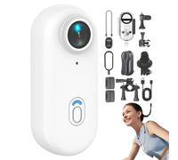Générique Varnock Action Camera, 2025 New Varnock HD Action Camera, Waterproof Mini Body Cameras, with Memory Card for Working, Cycling, Travel, Diving (White,4K Standard)