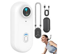 Générique Varnock Action Camera, 2025 New Varnock HD Action Camera, Waterproof Mini Body Cameras, with Memory Card for Working, Cycling, Travel, Diving (White,1080P Basic)