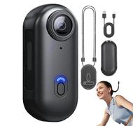 Générique Varnock Action Camera, 2025 New Varnock HD Action Camera, Waterproof Mini Body Cameras, with Memory Card for Working, Cycling, Travel, Diving (Black,1080P Basic)