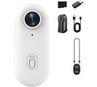 Générique Varnock Action Camera, Action Snap Camera, 4k Thumb Cameras, Wearable Magnetic Body Cameras with Audio & Video Recording, for Bike Cycling, Pet, Vlog (White 1080P,128G)