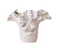 Générique Vase à Fleurs En Céramique, Centre de Table Décoratif, Pot de Fleurs à Motifs, Support Artistique, Idéal pour Un Bureau Ou Une étagère, Style A