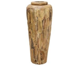 Générique Vase de décoration 40 x 100 cm Bois de Teck Solide,Maison & Jardin,Décorations,Vases,Brun,20.2 KG,285209