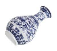 Générique Vase Présentation de Fleur Bleu et Blanc et Mural en Céramique Style Vintage Chinoiserie Demi-Vase Décoratif Design Gain de Place Polyvalente pour Salon