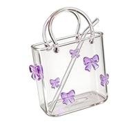 Générique Vase Sac à Main en Verre Tasse Décorative Mignonne