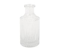 Artifetes Générique - Vase Verre STRIÉ Vintage 6.8X14.5CM Transparent