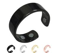 Générique Vayro Ring, 2025 New Vayro Ring for Women Men, Original Magnetic Wellness Rings, Adjustable Size Lightweight and Water-Resistant (Black)