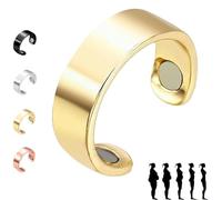 Générique Vayro Ring, 2025 New Vayro Ring for Women Men, Vayro Rings Original Magnetic Wellness Rings, Adjustable, Light Weight, Water-Resistant (Gold)