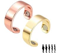 Générique Vayro Ring, 2025 New Vayro Ring for Women Men, Vayro Rings Original Magnetic Wellness Rings, Adjustable, Light Weight, Water-Resistant (2Pcs A)