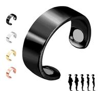 Générique Vayro Ring, 2025 New Vayro Ring for Women Men, Vayro Rings Original Magnetic Wellness Rings, Adjustable, Light Weight, Water-Resistant (Black)