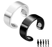 Générique Vayro Ring, 2025 New Vayro Ring for Women Men, Vayro Rings Original Magnetic Wellness Rings, Adjustable, Light Weight, Water-Resistant (2Pcs C)