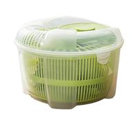 Générique Vegetable Salad Spinner - Washer Bowl with Drying and Draining System, Fruit and Veggie Dryer Squeezer with Handle, Kitchen Strainer Bowl for Fresh Clean Produce, Salad Preparation