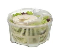 Générique Vegetable Salad Spinner - Washer Bowl with Drying and Draining System, Fruit and Veggie Dryer Squeezer with Handle, Kitchen Strainer Bowl for Fresh Clean Produce, Salad Preparation