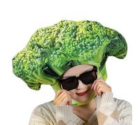 Générique Veggie Cap, Green Visual Accessory Cap, 17.35in Wearable with Comfort Fit, Polyester Veggie Headwear Prop, Festival Accessory with Playful Aesthetic, Visual Prop for Gatherings Celebrations