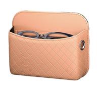 Générique Vehicle Seat Storage - PU Leather Car Organizer Box | Adhesive Car Pocket for Front and Backseat Interior Doors Consoles Trucks for Phones Keys Wallets Sunglasses, 5.51x6.88x1.57inches