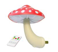 Générique Veilleuse Champignon,Mignonne Lampe LED Dimmable Avec Télécommande | Veilleuse De Nuit,Pour Une Décoration Murale Intérieure Pour Chambre Salle De Bain Cuisine Et Couloir