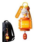 Générique Veilleuse chat - Petite Lanterne Chat à Piles | Accessoires de porte-clés avec lumière chaude | pour Garçons Filles Adultes Maison Chambre Salon Cuisine Bureau Sac à Dos Sac à Main Cartable