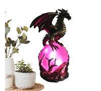 Générique Veilleuse Dragon | Figurine d'Œuf de Dragon en Résine Décorative | Statue Animalière Décorative Lampe USB,pour Maison Chambre Table de Chevet Salon Table Basse Bibliothèque Meuble