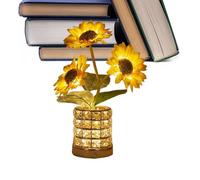 Générique Veilleuse - Éclairage de table décoratif, lampe florale en acrylique, luminaire décoratif à lueur chaude | Étudiant lecteur dortoir bibliothèque appartement chambre crèche chevet