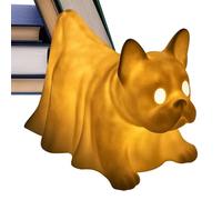 Générique Veilleuse en Forme de Chien Fantôme - Luminaire LED Chien Brillant Décor Halloween,Statuette Veilleuse Résine Bureau Figurine Fêtes