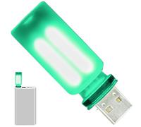 Générique Veilleuse LED à Commande Tactile USB | Éclairage d'Intérieur Vintage et Portable,Veilleuse en Verre dépoli En Forme de Bouteille | Pour Famille Garçon Fille Chambre Couloir Toilettes Salle