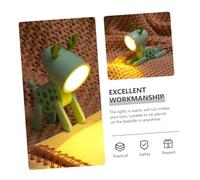 Générique Veilleuse LED pour Chambre d'Garçon et Filles de Cerf Lampe de Chevet Décorative Pliable Oreilles Couleur Verte à Pois Lampe de Table Mini Compacte pour Salon et Bureau