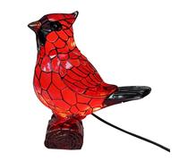 Générique Veilleuse Oiseau,Accessoires De Maison Oiseau Rouge En Résine - Veilleuse de Chevet,pour Salon Chambre Chambre d'Enfant Coin Lecture Dortoir Hôtel Appartement Vacances