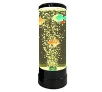 Générique Veilleuse Poisson Bulle à Tube - Lampe D'ambiance LED Avec 3 Poissons Changeant De Couleur Pour Décoration D'aquarium
