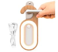 Générique Veilleuse Pour Bouton De Porte - Lampe Murale En Bois Avec Panneau D'affichage, Lumières À Détecteur De Mouvement Pour L'intérieur, Lumière LED Suspendue Rechargeable Par USB
