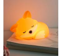 Générique Veilleuse Renard, Lampe en Silicone Souple, Veilleuse Tactile Rechargeable À Intensité Variable Minuterie pour Décoration De Chevet
