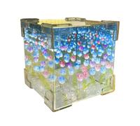 Générique Veilleuse Tulipe - Lampe Miroir LED Infini Avec 4 Couleurs, Lampe De Nuit 2 En 1 Simulant Une Tulipe, Lampe De Table En Forme De Tulipe Artificielle Pour Chambre À Coucher