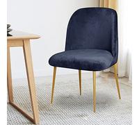 Générique Velours Housse De Chaise Arc De Coquille 1/2/4/6 Pieces Housse De De Chaise Scandinave De Salle À Manger Gris Couvre De Chaise Extensible sans Accoudoirs pour Mariage Hôtel, Restaurant