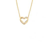 Générique Vendez un ensemble de colliers en zircon pendentif en forme de cœur, colliers d’amour mignons et délicats pour femmes