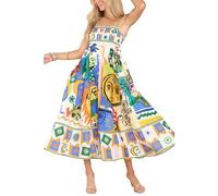 Générique Vente Flash du Jour, Vintage Ete Cache Le Ventre Coeur Patineuse Robe Courte Femme Bal Dos Nu Guinguette Plage Intégré Summer Invitée Mi Longue Cérémonie Robe de Mariée Courte XL
