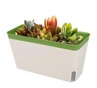 Générique Ventilated Self Watering Pot- 6 inch Absorbent Cotton Rope Flower Pots, Watering Planting Container for Organic Vegetables Succulents Flowers Gardening | Cherry Tomato Planter, Cactus