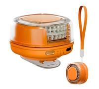 Générique Ventilateur à Clip pour Chemise - Rechargeable Multivitesses Rotatif | Mini ventilateur électrique rafraîchissant,Pour Voyage Camping Plage Bureau Randonnée