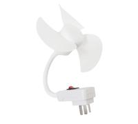 Générique Ventilateur à fiche,Kit de Refroidissement pour Adaptateur Prise Électrique,Ventilateur sur Prise à Col Flexible - Pour dortoir, salle de bain, appartement, bureau, maison, salon, cuisine