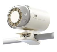 Générique Ventilateur à fixer sur la grille d'aération,199 Niveaux Affichage LED Ventilateur Réglable - Fixation Poussette,Été, Plage, Festival, Randonnée, Pêche, Courses