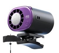 Générique Ventilateur à fixer sur la grille d'aération - 199 Niveaux de Ventilation, Rechargeable et Portable - Mini ventilateur à pince | Été, Plage, Festival, Randonnée, Pêche, Courses